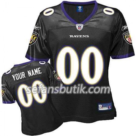 Baltimore Ravens Tröjor Custom Svart - Dame Baltimore Ravens Tröjor Custom Svart - Dame